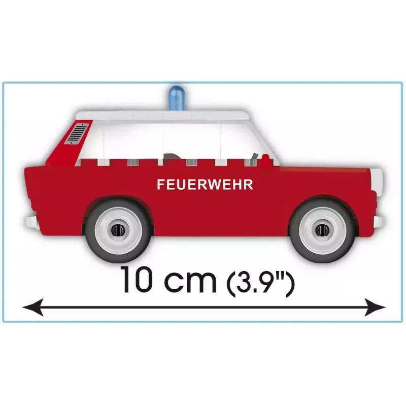Ehitusmänguasi Cobi Trabant 601 Universal tuletõrjekomplekti mudel 24555, klotsiehituskomplekt