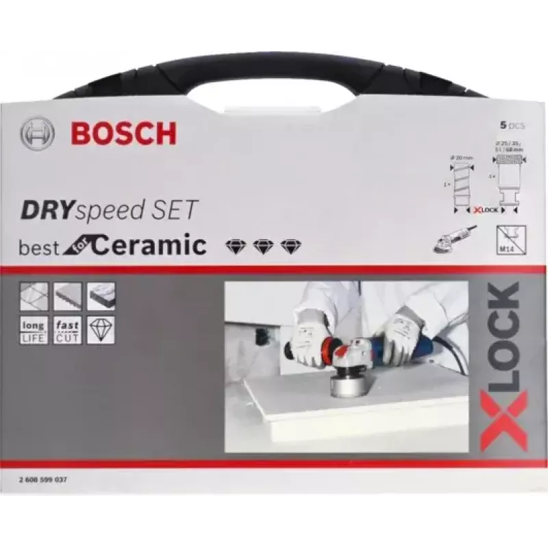 Bosch 2608599037 teemandist kuivfreeside komplekt, 5 osa, 1 tk. Lõikur