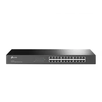 TP-Link 24-pordine 10/100Mbps räkimontaažiga võrgukommutaator, haldamata, Fast Ethernet (10/100), täisdupleks, räkimontaaž, 1U