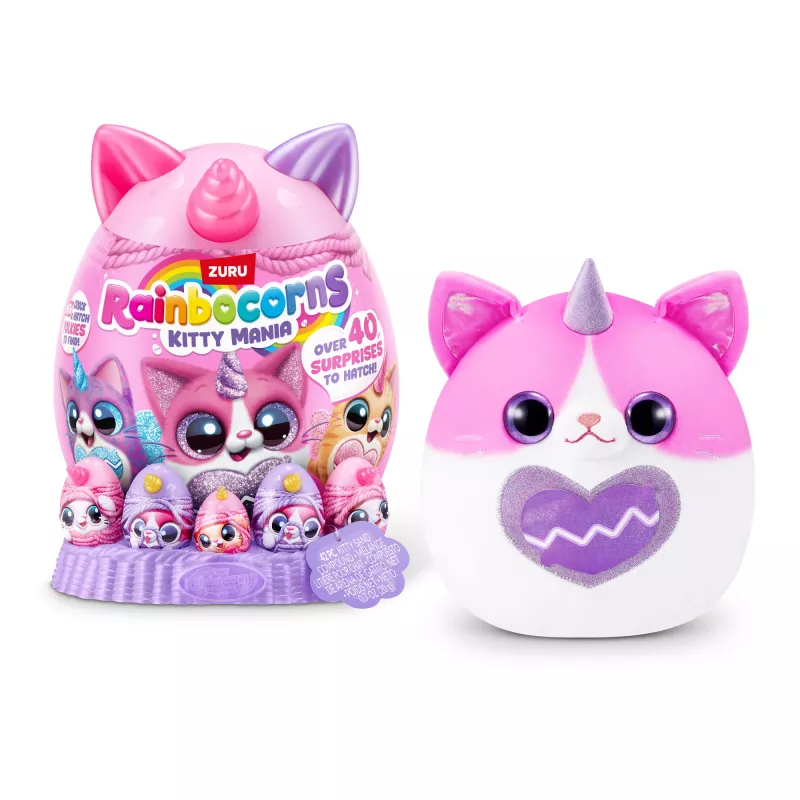 Plush Animal Toy Zuru Rainbocorns Kitty Mania, mitmevärviline, vanusele 3+
