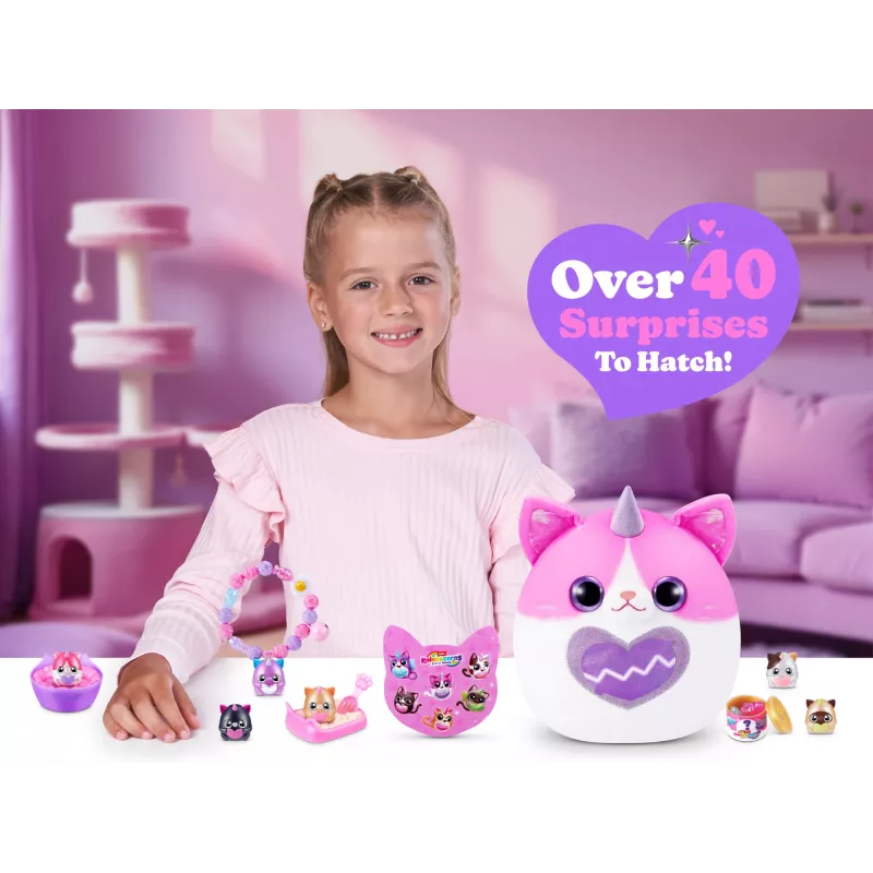 Plush Animal Toy Zuru Rainbocorns Kitty Mania, mitmevärviline, vanusele 3+
