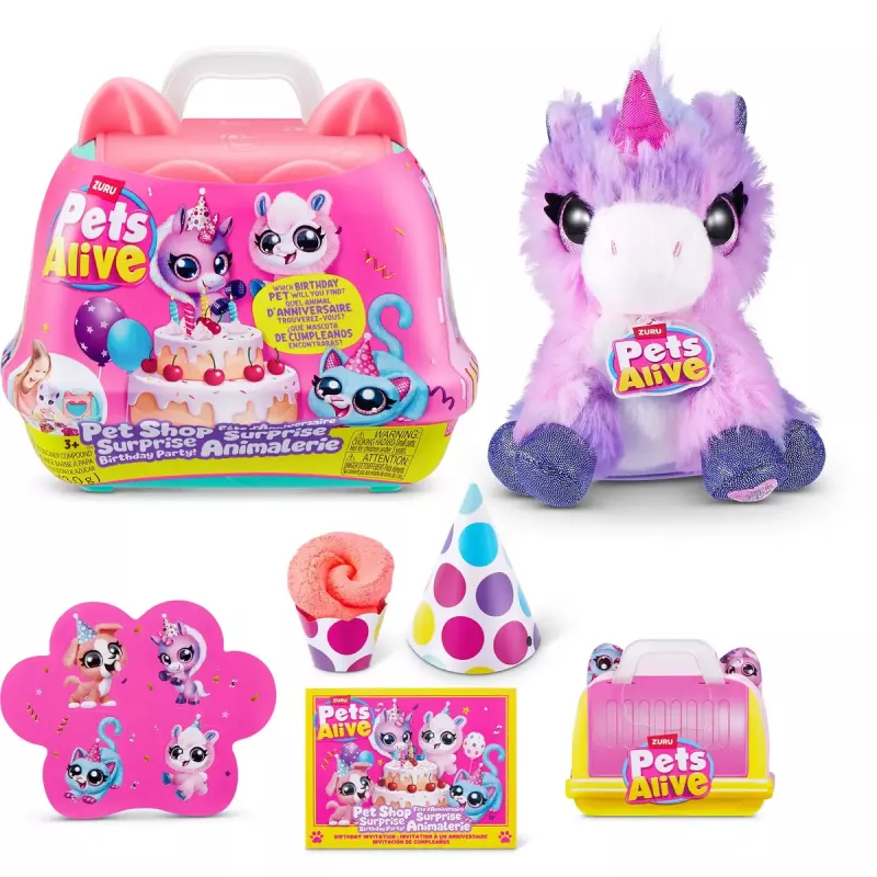 Plush toy figure Zuru Pets Alive Pet Shop Surprise - Birthday Party assorted one figure