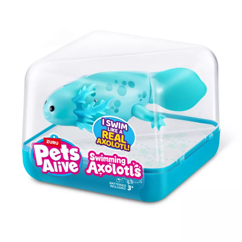 Pehme mänguasi Zuru Pets Alive Swimming Axolotls, kaisukassist mänguasja suurus, mudel 9556UQ1
