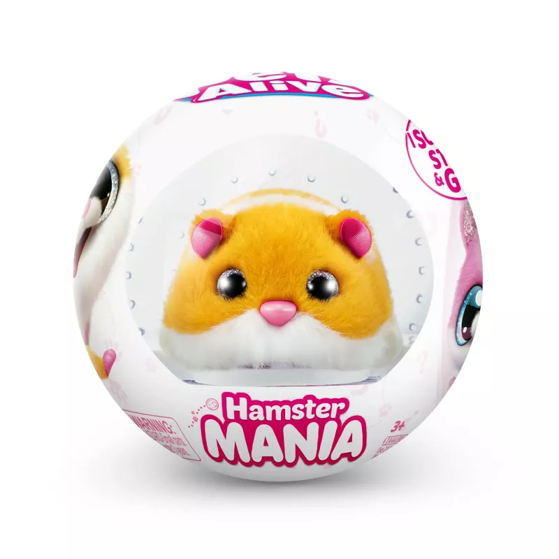 Mänguhamster Zuru Pets Alive Hamster Mania — patareitoitega interaktiivne hamster, alates 3. eluaastast, AAA