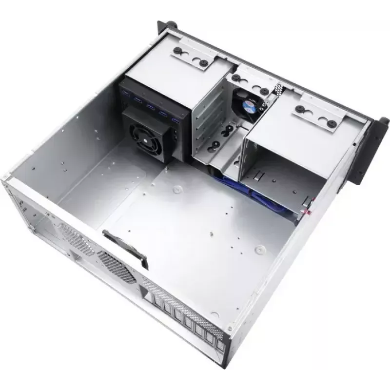 Rack-korpus SILVERSTONE SST-RM41-H08 8 pesaga 1U serverikorpus — kompaktne rack-kinnitusega korpus