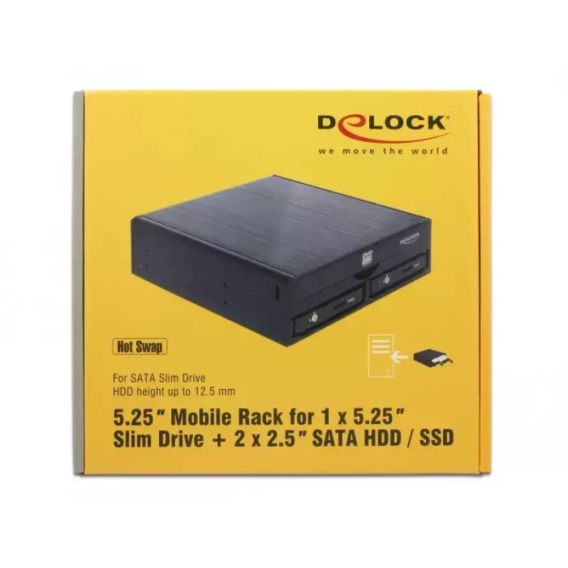 ODD korpus DeLOCK 47230 13,3 cm (5,25 tolli)