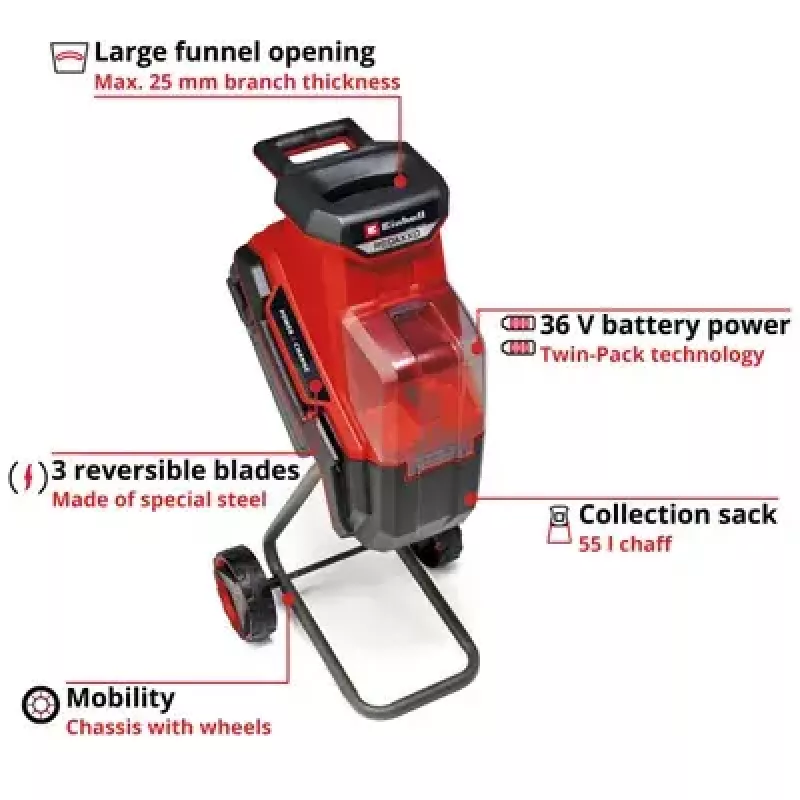 Aiaveski Einhell REDAXXO 36/25 kaal 10,5 kg