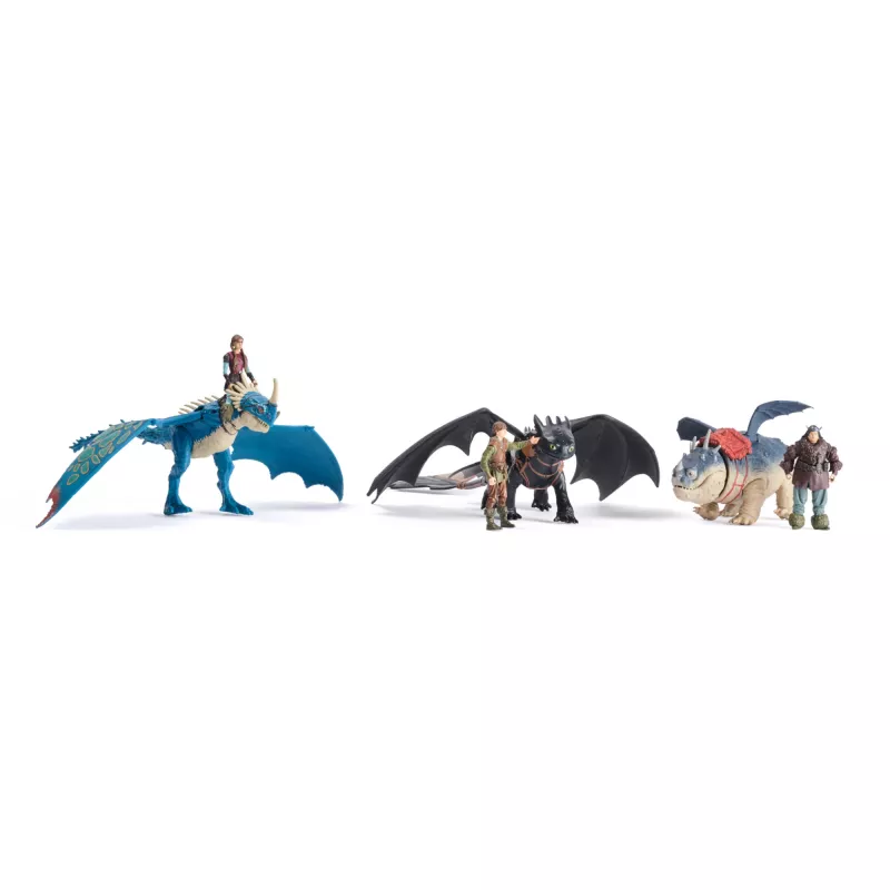 Tegevuskujude komplekt Spinmaster – DreamWorks Dragons: Gronckle & Fishlegs, mitmevärviline, vanusele 4+