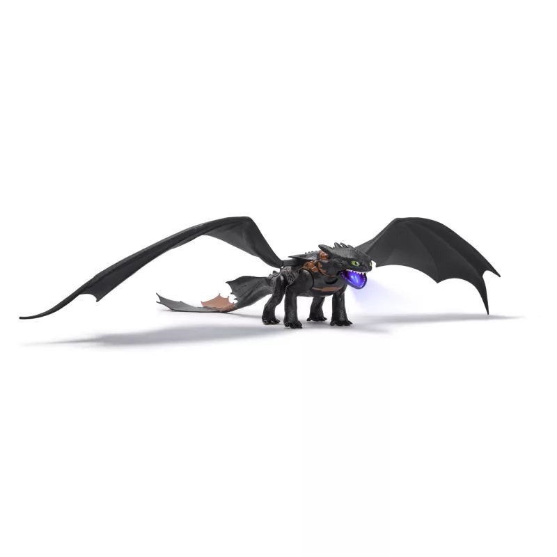 Mängufiguur Spinmaster Ultimate Plasma Blast Toothless 25-tolliste tiibadega, heli- ja valgusefektid, vanusele 4+
