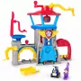 PAW Patrol : Air Rescue, Pup Squad Adventure Bay lennujaamakomplekt, Chase mänguauto ja sõidukikäivitajaga, mänguasjad poistele ja tüdrukutele 3+