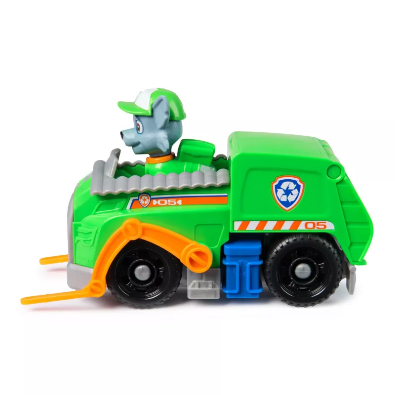 PAW Patrol, Rocky taaskasutusauto, mänguauto koos kogutava action-figuuriga, säästlikult toodetud laste mänguasjad poistele ja tüdrukutele alates 3. eluaastast