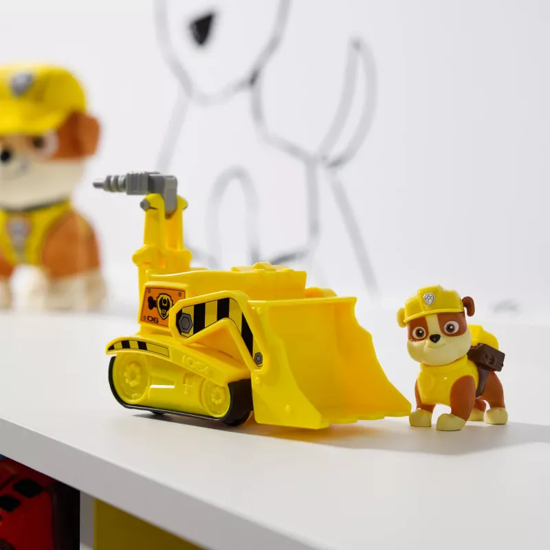PAW Patrol , Rubble’i buldooserist mänguauto kogutava tegelaskujuga, jätkusuutlikult loodud laste mänguasjad poistele ja tüdrukutele alates 3. eluaastast
