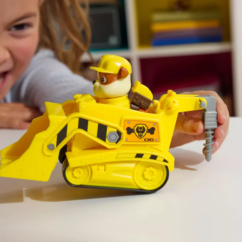 PAW Patrol , Rubble’i buldooserist mänguauto kogutava tegelaskujuga, jätkusuutlikult loodud laste mänguasjad poistele ja tüdrukutele alates 3. eluaastast