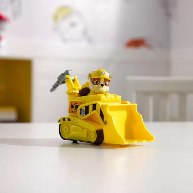 PAW Patrol , Rubble’i buldooserist mänguauto kogutava tegelaskujuga, jätkusuutlikult loodud laste mänguasjad poistele ja tüdrukutele alates 3. eluaastast