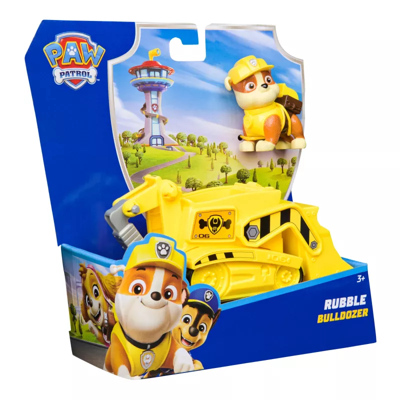 PAW Patrol , Rubble’i buldooserist mänguauto kogutava tegelaskujuga, jätkusuutlikult loodud laste mänguasjad poistele ja tüdrukutele alates 3. eluaastast