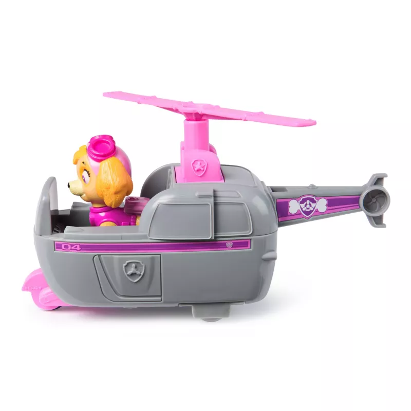 PAW Patrol, Skye kopter, mänguauto koos kogutava figuuriga, jätkusuutlikult disainitud laste mänguasi poistele ja tüdrukutele vanuses 3+