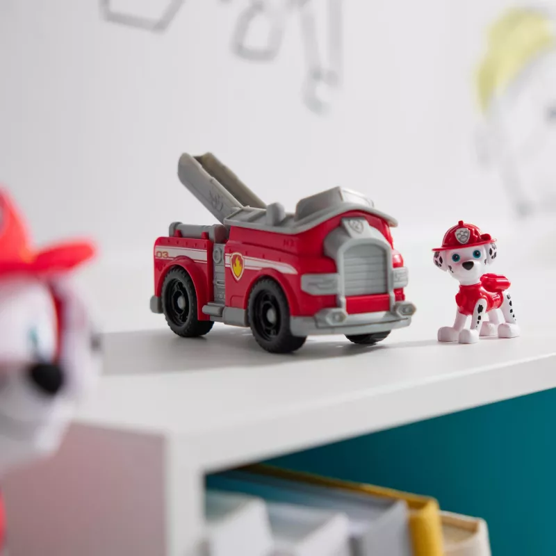 PAW Patrol, Marshalli tuletõrjeauto, mänguauto kogutava action-figuuriga, jätkusuutlikult toodetud mänguasjad poistele ja tüdrukutele alates 3. eluaastast