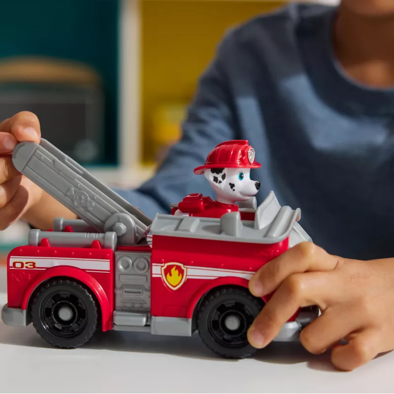 PAW Patrol, Marshalli tuletõrjeauto, mänguauto kogutava action-figuuriga, jätkusuutlikult toodetud mänguasjad poistele ja tüdrukutele alates 3. eluaastast