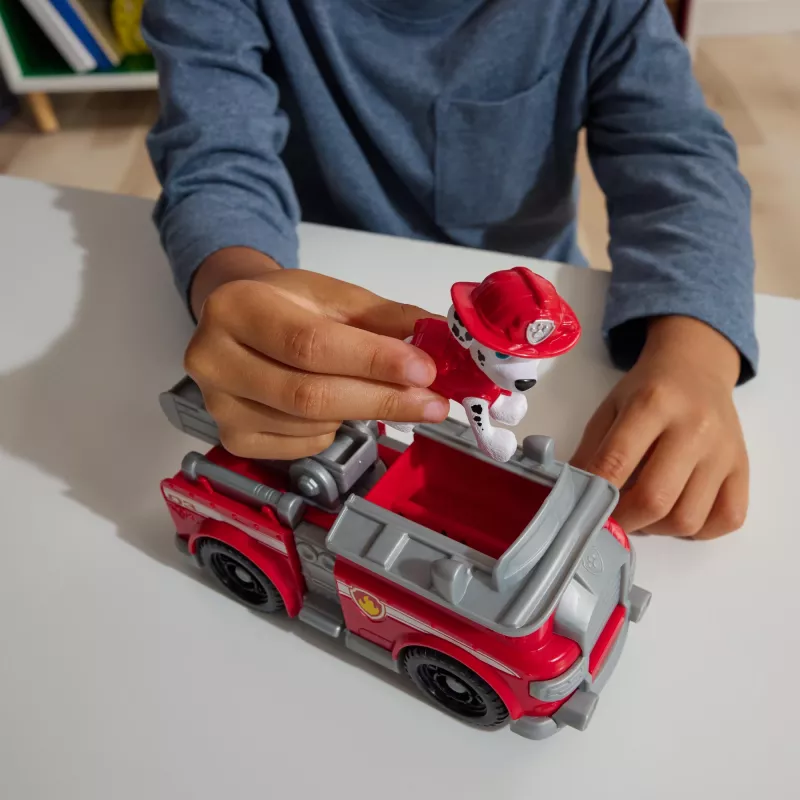 PAW Patrol, Marshalli tuletõrjeauto, mänguauto kogutava action-figuuriga, jätkusuutlikult toodetud mänguasjad poistele ja tüdrukutele alates 3. eluaastast