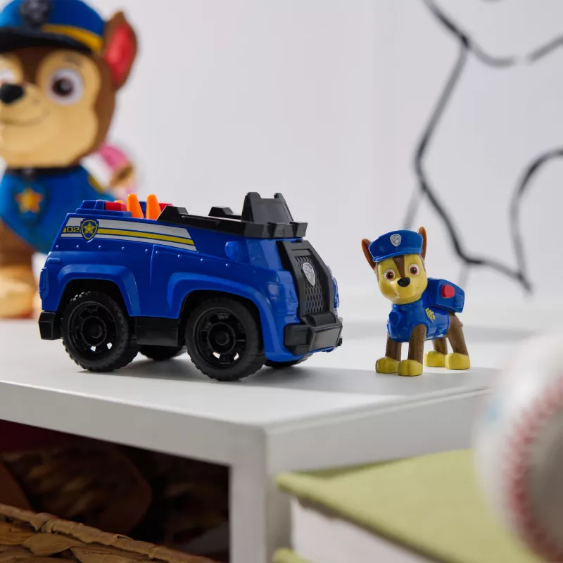 PAW Patrol, Chase’i patrullauto, mänguauto kogumisfiguuriga, keskkonnateadlikud laste mänguasjad poistele ja tüdrukutele alates 3. eluaastast