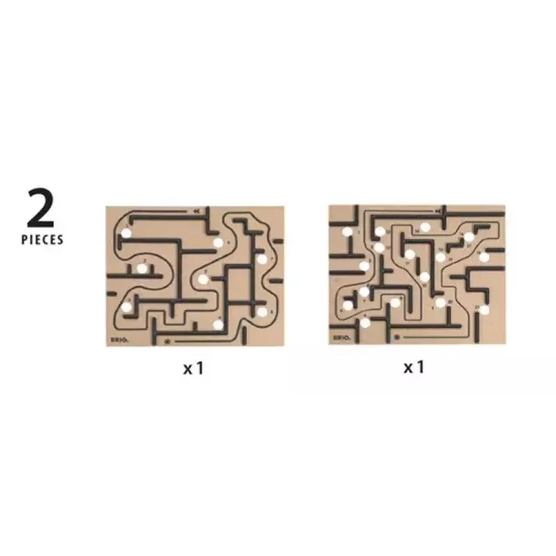 Puidust labürindi lauamäng Ravensburger BRIO Labyrinth Boards, must, 273×228×9 mm, vanusele 6+