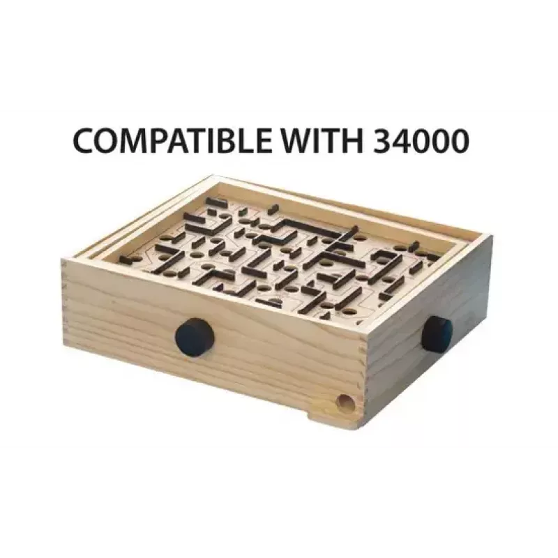 Puidust labürindi lauamäng Ravensburger BRIO Labyrinth Boards, must, 273×228×9 mm, vanusele 6+