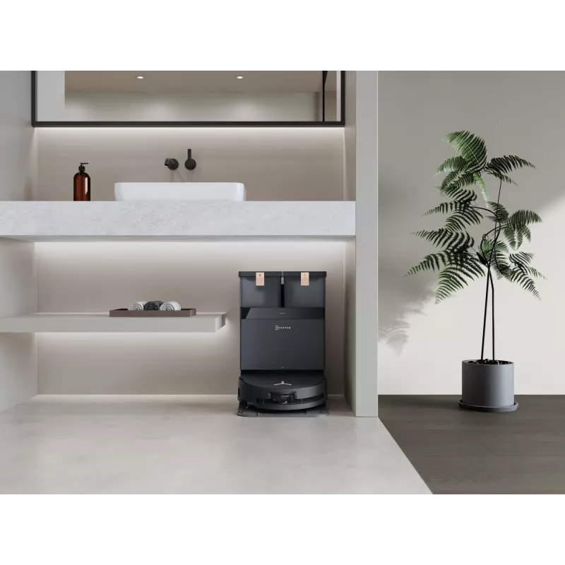 Robot-tolmuimeja Ecovacs Deebot X8 Pro Omni, must, tolmukott 0,22 l, tööaeg 145 min, liitiumioonaku 6400 mAh