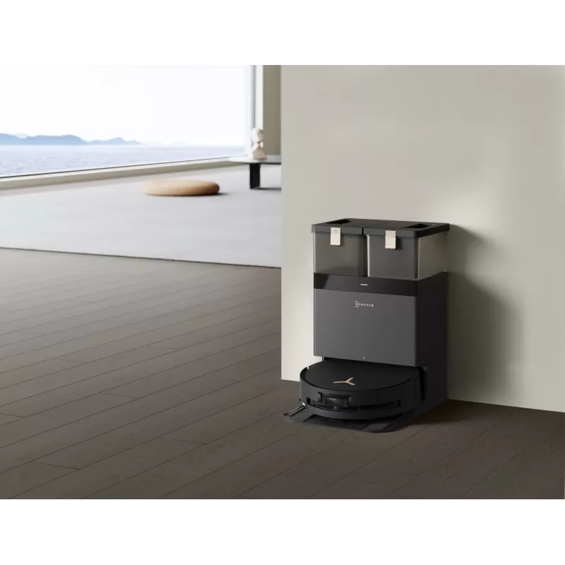 Robot-tolmuimeja Ecovacs Deebot X8 Pro Omni, must, tolmukott 0,22 l, tööaeg 145 min, liitiumioonaku 6400 mAh