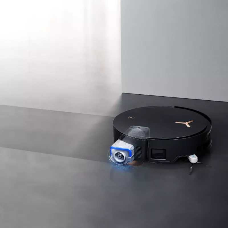 Robot-tolmuimeja Ecovacs Deebot X8 Pro Omni, must, tolmukott 0,22 l, tööaeg 145 min, liitiumioonaku 6400 mAh