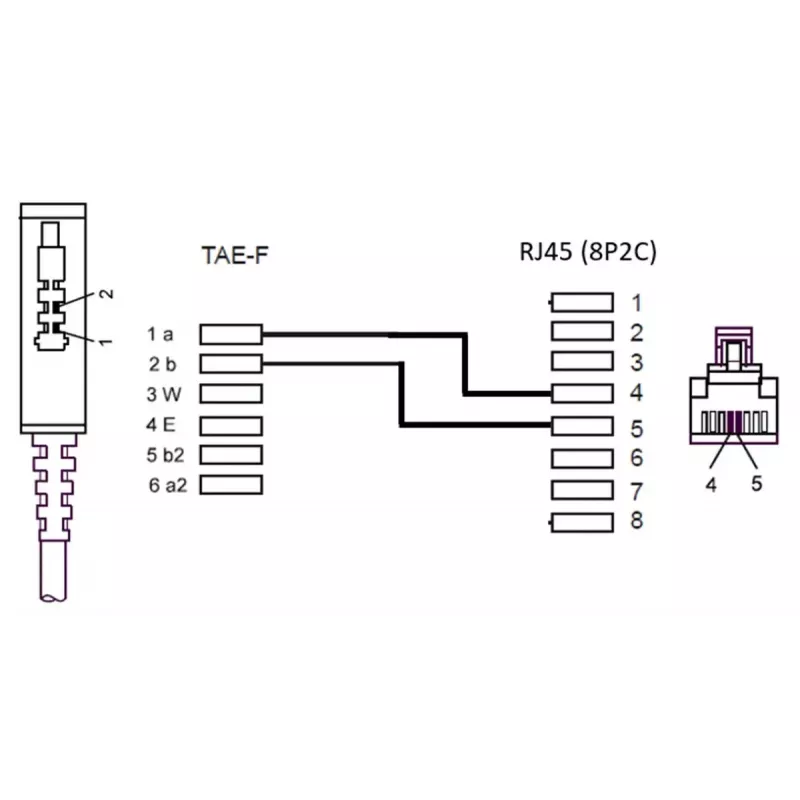 TAE-F kaabel DSL/VDSL jaoks Goobay 51233