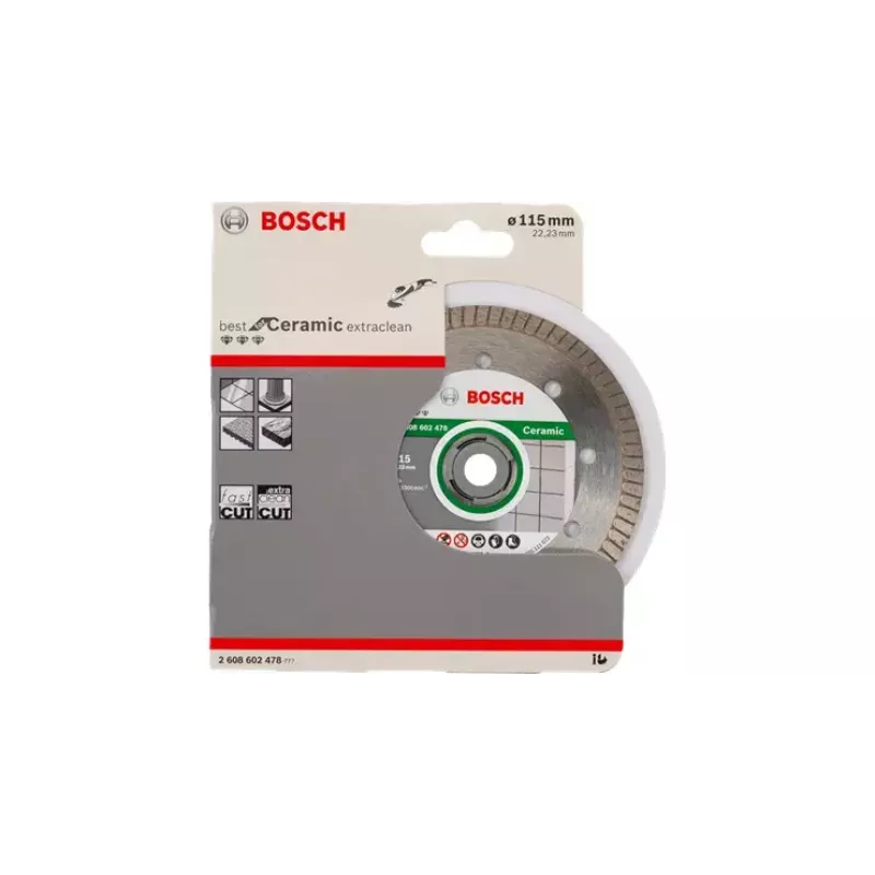 Teemantlõikeketas Bosch Best for Ceramic Extra Clean Turbo 12,5 cm
