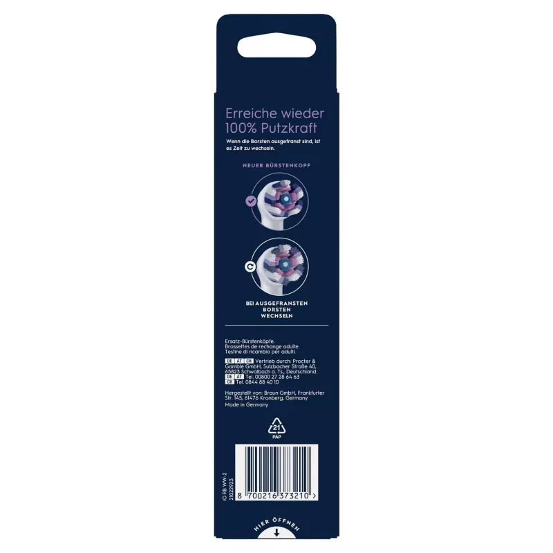 Oral-B 373210 hambaharjapea 2 tk Valge