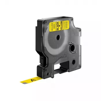 DYMO Autentsed D1-sildid | Must trükk kollasel lindil | 9 mm x 7 m | Isekleepuvad sildid LabelManageri sildivalmistajatele | Valmistatud Euroopas