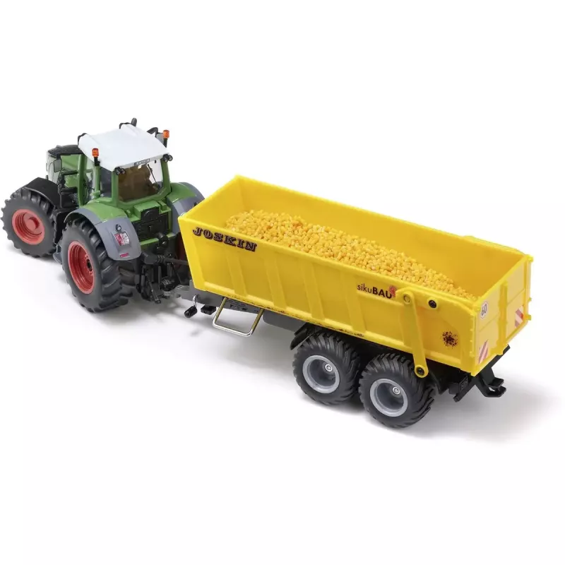 Mängutraktor Siku Fendt 939 koos Joskini haagisega, valatud metallist, mõõtkavas 1:32