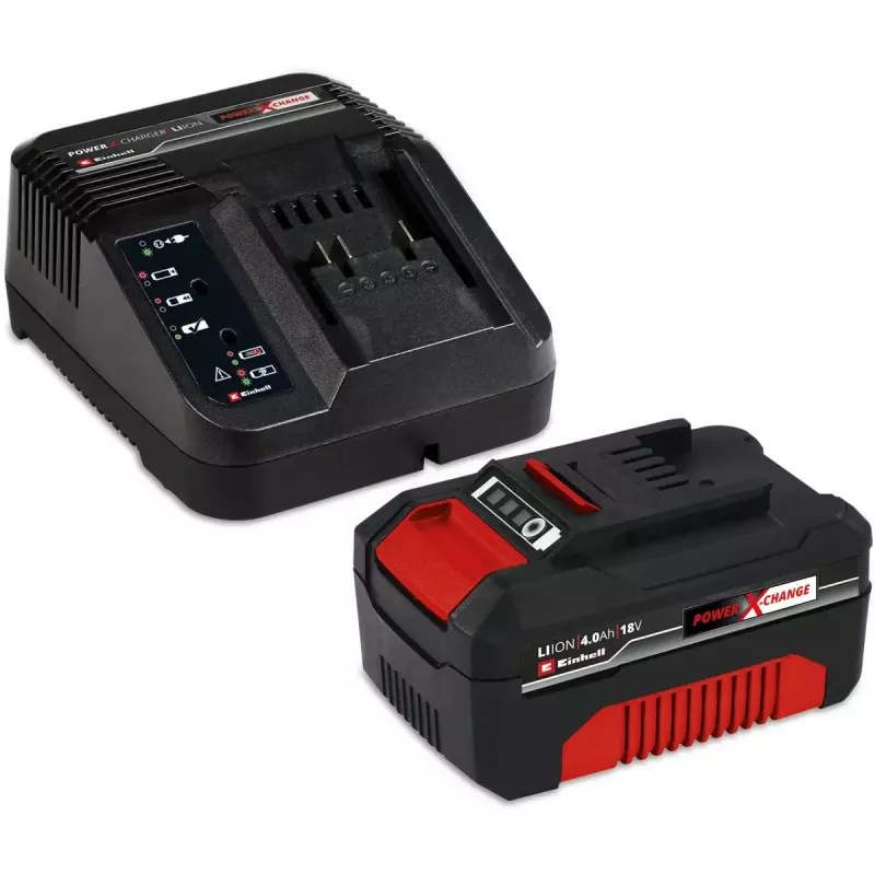 Juhtmeta muruniiduki ja murutrimmeri komplekt EINHELL GE-CM 18/30 + GE-CT 18, punane/must, Li-ioon 4,0 Ah