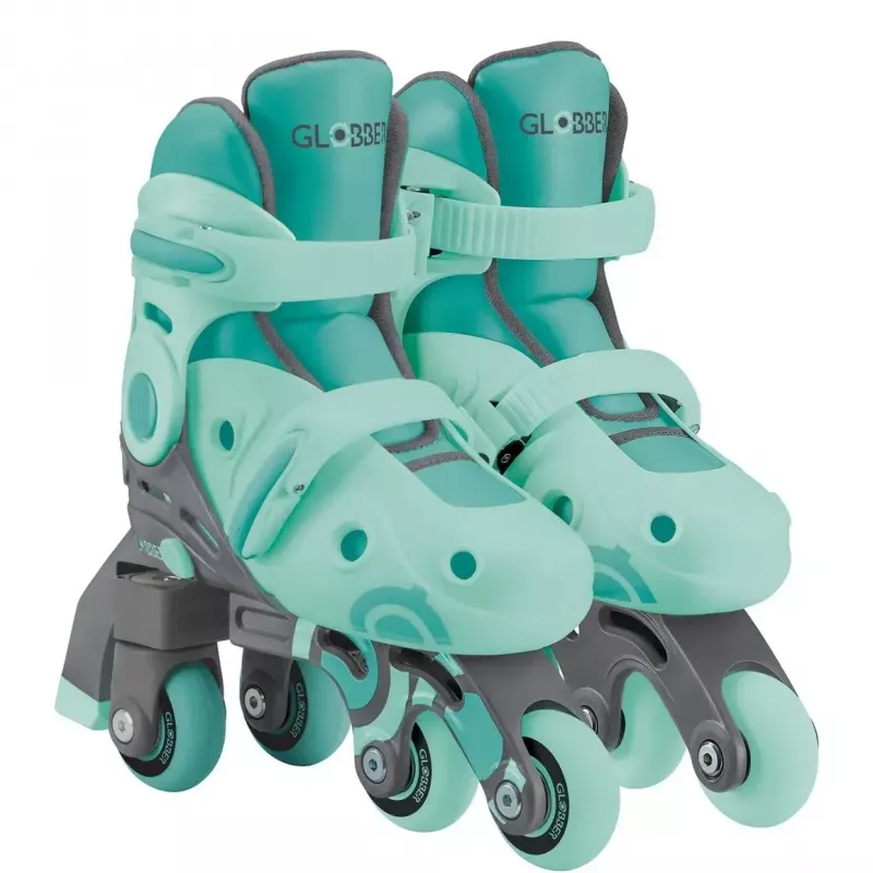 Uisud GLOBBER Learning Skates 2 in 1 suurus 26–29 mint — reguleeritavad laste õppeuisud
