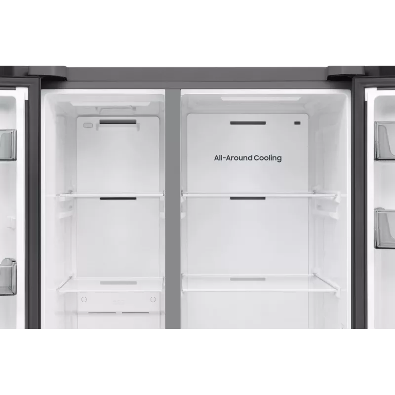 Samsung Series 6 RS70F65QEF külg-külje vastu külmik Vabaltseisev 659 L Must