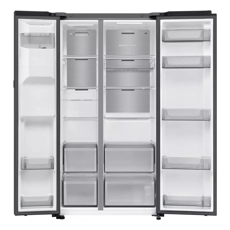 Samsung RS80F64KEF külg-külje kõrval külmik Vabaltseisev 640 L Must