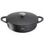Praepann Tefal Trattoria E2187274 ümmargune must alumiinium 28 cm