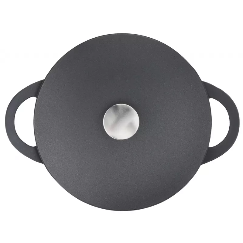 Praepann Tefal Trattoria E2187274 ümmargune must alumiinium 28 cm