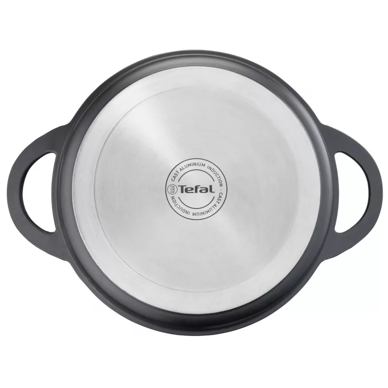 Praepann Tefal Trattoria E2187274 ümmargune must alumiinium 28 cm