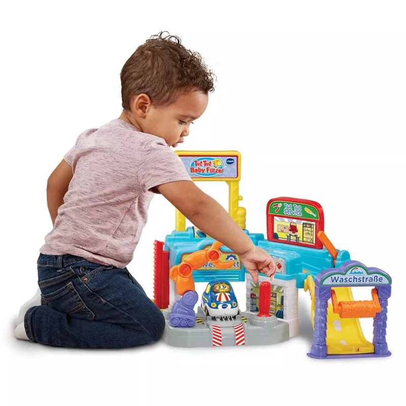 VTech Tut Tut Baby Flitzer Car Workshop mängukomplekt - interaktiivsed mänguautod ja garaaž