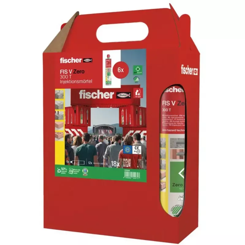 FISCHER FIS V Zero 300 T süstimismört, 6 × 300 ml padrunit (roheline)