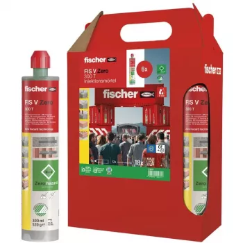 FISCHER FIS V Zero 300 T süstimismört, 6 × 300 ml padrunit (roheline)