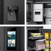 Hisense ristkülmik RQ760N4IFE – seisev mitme uksega, 577 L kogumaht, must