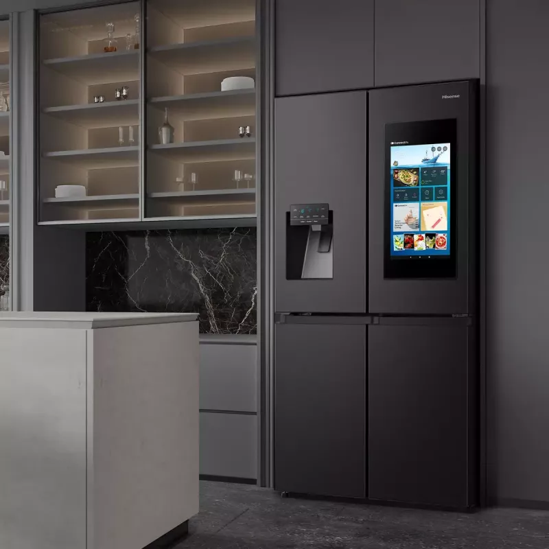 Hisense ristkülmik RQ760N4IFE – seisev mitme uksega, 577 L kogumaht, must