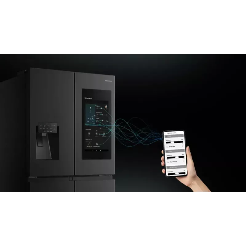 Hisense ristkülmik RQ760N4IFE – seisev mitme uksega, 577 L kogumaht, must