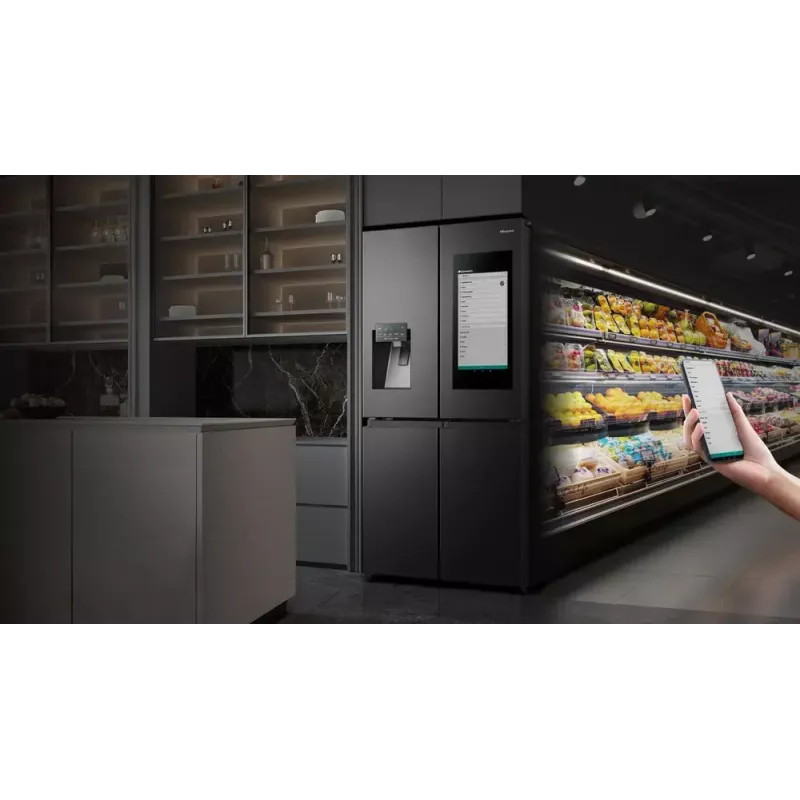 Hisense ristkülmik RQ760N4IFE – seisev mitme uksega, 577 L kogumaht, must