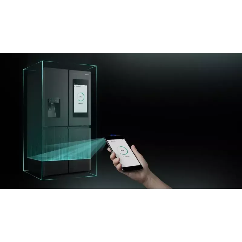 Hisense ristkülmik RQ760N4IFE – seisev mitme uksega, 577 L kogumaht, must
