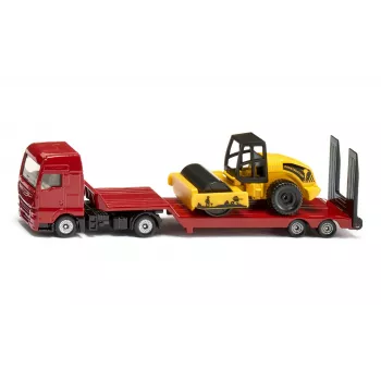 Siku MAN veok koos teerulliga, Veoauto/haagise mudel, 1:87, MAN, Poiss/Tüdruk, Metall, Plast, Punane, Kollane